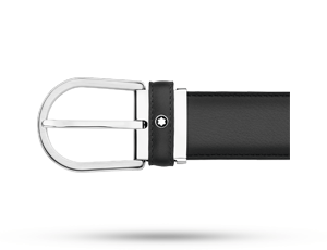 Ремень Montblanc натуральная кожа, стальная пряжка, эмблема Montbla  118414