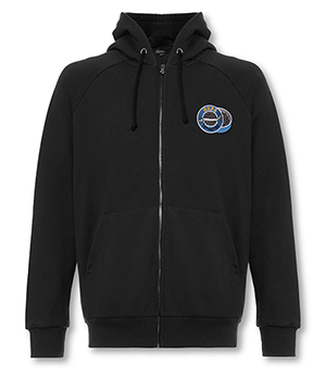 Толстовка на молнии Gourji Про питание черная  M01BLKPIT-S