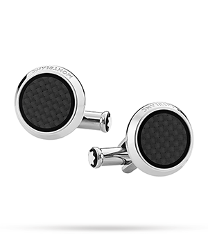 Запонки Montblanc нержавеющая сталь, раскладывающаяся застежка, 16 м  124295 Запонки Montblanc нержавеющая сталь, раскладывающаяся застежка, 16 м  124295
