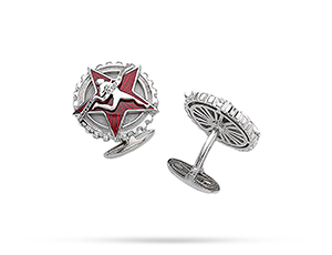 Запонки Gourji ГТО 1938 серебро  01H050303Э