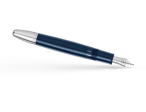 Перьевая ручка Montblanc лак, родий, поршневый конвертер, толщина пишущего  126199