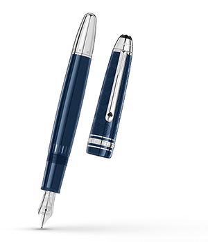 Перьевая ручка Montblanc лак, родий, поршневый конвертер, толщина пишущего  126199