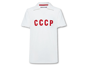 Поло СССР белое S OLOVO с коротким рукавом  POLO-WHITE-S