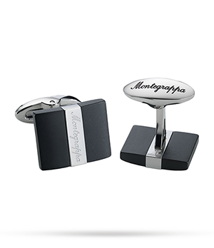 Запонки Montegrappa RETTANGOLO,прямоугольные,нержавеющая сталь, IP чер  IDRTCLSB Запонки Montegrappa RETTANGOLO,прямоугольные,нержавеющая сталь, IP чер  IDRTCLSB