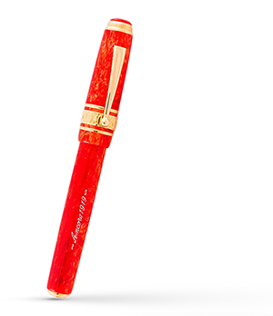 Чернильная ручка Ancora Максима красная позолота  MAXIMA-REDGLD/RB