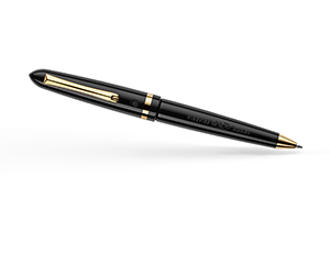 Шариковая ручка Montegrappa VENETIA черная с позолотой  ISVENBAC