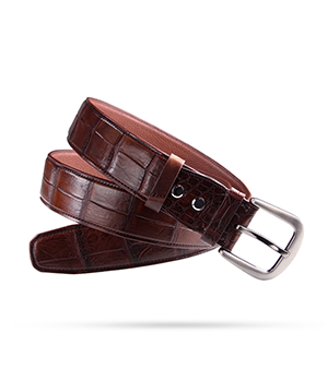 Ремень Kansory крокодил коричневый 105х4 см  A3400VKK10