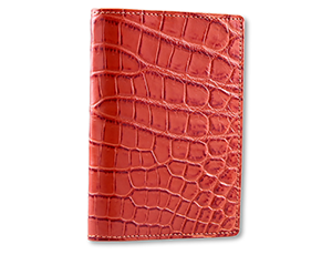 Обложка для паспорта Kansory крокодил, цвет рыжий  A0257O45