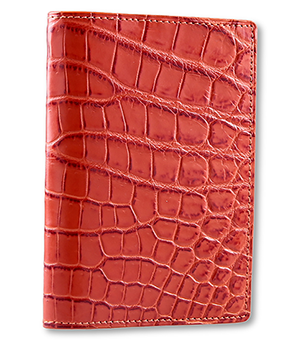Обложка для паспорта Kansory крокодил, цвет рыжий  A0257O45