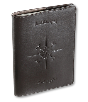 Обложка для ежедневника Montegrappa HEMINGWAY, формат А5, черная  IPHGLCLO