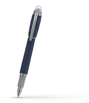 Перьевая ручка F Montblanc Starwalker SpaceBlue Resin  130210
