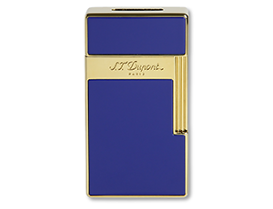 Зажигалка S.T. Dupont BIGGY позолота синий  25005
