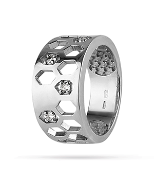 Кольцо Gourji Конструктивизм  DK-ARH-RIN-17.5