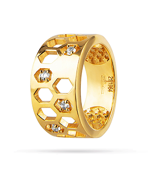 Кольцо Gourji Конструктивизм  DK-ARH-GRIN-17.5