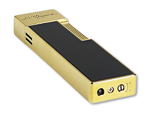 Зажигалка TWIGGY S.T. Dupont позолота, черный  30002