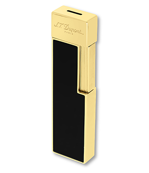Зажигалка TWIGGY S.T. Dupont позолота, черный  30002 Зажигалка TWIGGY S.T. Dupont позолота, черный  30002