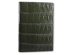 Обложка для паспорта Kansory крокодил, зеленая  A0020J44