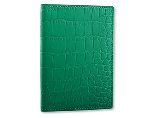 Обложка для паспорта Kansory крокодил, зеленая  A0020MT45