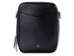 Сумка на молнии S.T. Dupont LINE D, черная матовая кожа  191029