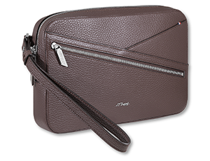 Барсетка S.T. Dupont LINE D CAPSULE Grained, (Small), коричневая  195245