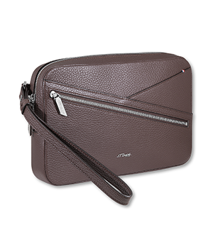 Барсетка S.T. Dupont LINE D CAPSULE Grained, (Small), коричневая  195245