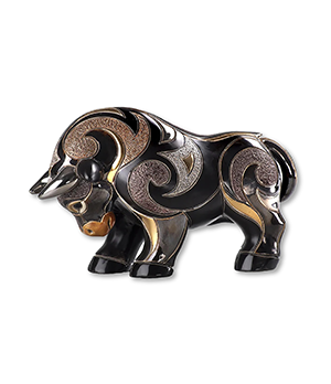 Статуэтка Черный бык De Rosa   1028B