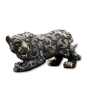 Статуэтка Пантера De Rosa с арабесками на прогулке  469 Статуэтка Пантера De Rosa с арабесками на прогулке  469