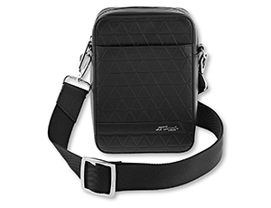 Сумка на молнии S.T. Dupont Firehead, черная глад. кожа  160010