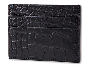 Кардхолдер Kansory из кожи аллигатора черный 4сс  A0921B45