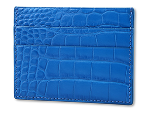 Кардхолдер Kansory из кожи аллигатора синий 4сс  A0921UC45