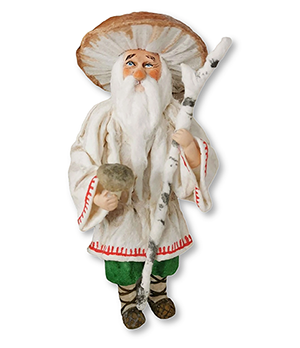 Ватная игрушка Новогодние игрушки Старичок-Боровичок  ВИ13