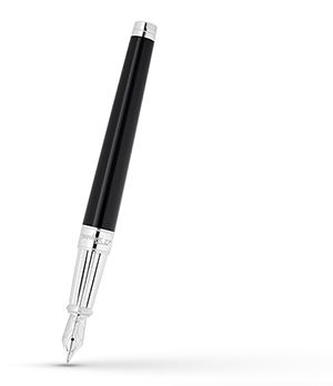 Перьевая ручка M S.T. Dupont LINE D Eternity,палладиевое покрытие, черный лак  420220L