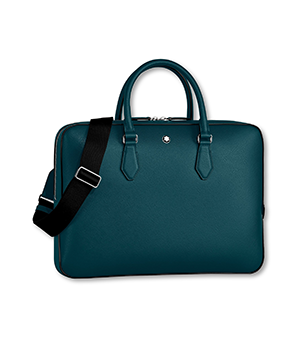 Сумка для документов Montblanc MB Sartorial тонкая, кипрский синий  198853 Сумка для документов Montblanc MB Sartorial тонкая, кипрский синий  198853