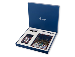 Набор КАТОК Gourji (аккумулятор+ежедневник+ручка синий)  NABOR-KATP