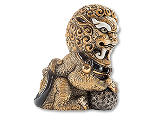 Статуэтка коричневый Лев Фу De Rosa   F249C