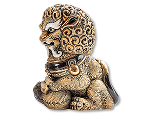 Статуэтка De Rosa коричневая Львица Фу  F250C