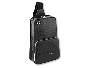 Сумка на молнии S.T. Dupont Firehead, черная глад. кожа  160001