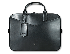 Сумка для документов S.T. Dupont LINE D (Slim), черная глянцевая кожа  191125