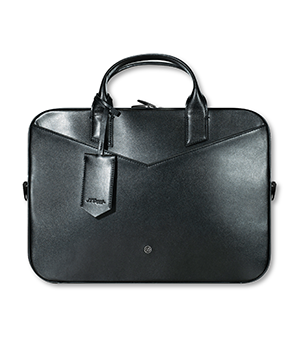 Сумка для документов S.T. Dupont LINE D (Slim), черная глянцевая кожа  191125