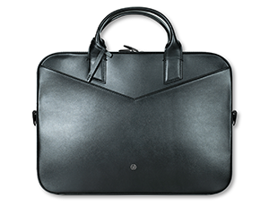 Сумка на молнии S.T. Dupont LINE D (Slim), черная матовая кожа  191025