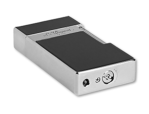 Зажигалка S.T. Dupont BIGGY хром черный лак  25001