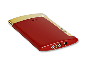 Зажигалка SLIM 7 S.T. Dupont позолота, бордовый лак  27774