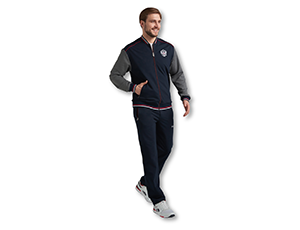 КОСТЮМ МУЖСКОЙ 50 RUSTEAM темно-синий/серый (77% хлопок,17% подиэстер, 6% эл  11M-RT-1751/50