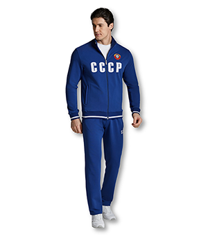 КОСТЮМ МУЖСКОЙ 56 RUSTEAM СССР синий 95% хлопок, 5% эластан  11M-RT-1752/56
