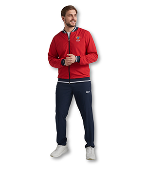 КОСТЮМ МУЖСКОЙ 48 RUSTEAM красный (94% полиэстер, 6% лайкра)  15M-RT-1743/48