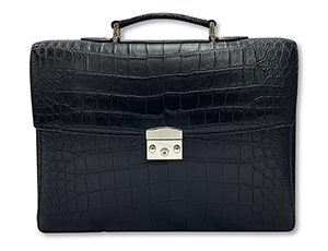 Портфель кожа крокодила Soltan   953 КР 01