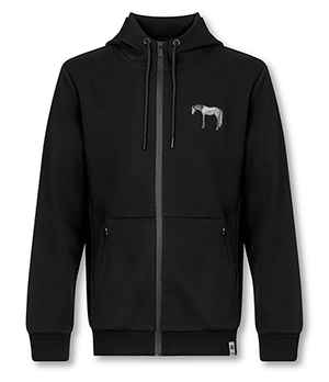 Толстовка на молнии Gourji Ежик в тумане черная L  822320-BLK/L