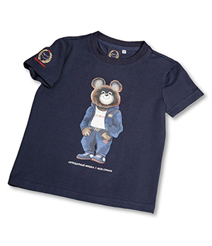 Футболка мужская 3XL Моя Страна Легендарный Мишка, 92% хлопок, 8% эластан, белый  4640101/3XL