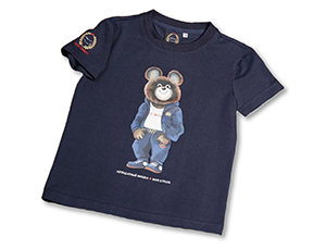 Футболка т-синияя 134 Моя Страна Легендарный Мишка, 92% хлопок, 8% эластан,  4440101/134