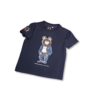 Футболка мужская 3XL Моя Страна Легендарный Мишка, 92% хлопок, 8% эластан, т-син  4640101/3XL-BLUE